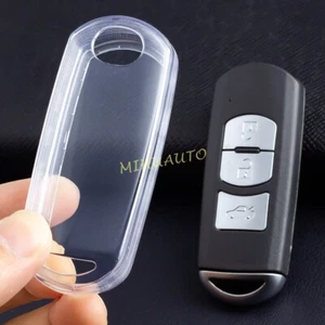 Clear Transparent Car Key Fob Case Cover For Mazda 2 3 6 CX-3 CX-5 CX-9 MX-5 - Picture 1 of 8