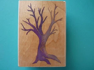 Bare Winter Tree ALL NIGHT MEDIA Rubber Stamp - Picture 1 of 2