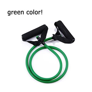 1 Stück 47 Zoll Länge Grün Farbe Übung Latex Widerstandsbänder Yoga Stretch Seil - Bild 1 von 2