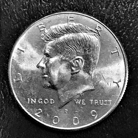 2009 P Kennedy Half Dollar Clad Brilliant Unc 1 Coin from Sealed Mint Bag BU Cover