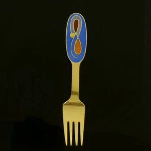 Danish Gilded Christmas Fork, 1992 - A. Michelsen - Picture 1 of 1