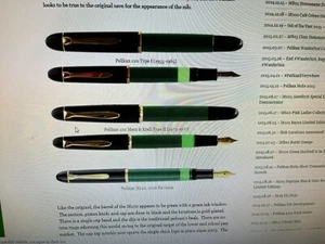 Vintage PELIKAN 120 Green/Black Merz Krell Fountain Pen EF Nib Germany 1970s - Picture 1 of 20