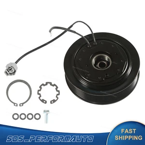 AC Compressor Clutch Kit Pulley Coil Iron For 2003-2007 Honda Accord 4CYL 2.4L - Picture 1 of 10
