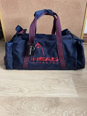 Head Barbados Vintage Sports Duffle Bag & Strap Navy Red Retro 90s 60x28x31cm - Image 1 of 4