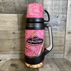 4pc Set Team Realtree 34oz Pink Camo Double Stainless Steel Tumbler Travel Cup - Picture 1 of 15