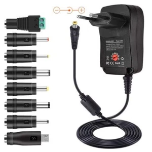 Adaptateur secteur universel 30W 3V/4.5V/ 5V/6V/7.5V/9V/12V Convertisseur - Imagen 1 de 3