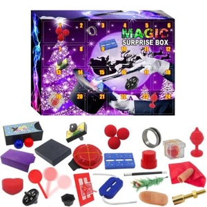 Props Gift Box Magic Blind Box Tricks Toy Countdown Christmas Advent Calendar - Picture 1 of 12