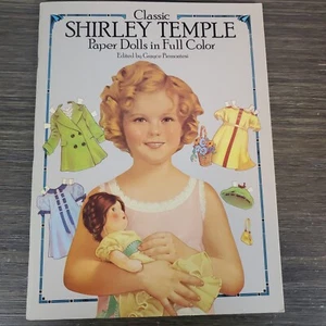 Shirley Temple Paper Dolls in Full Color Vintage uncut, unused Full Book - Picture 1 of 12