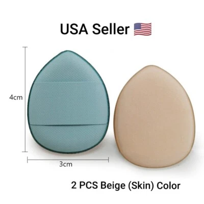 Mini Finger Puff Set Air Cushion Concealer Foundation Makeup Blender Women Soft - Image 1 of 4