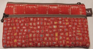 Maruca Red Zippered Cosmetic Bag - Picture 1 of 3