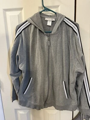 Chaqueta deportiva con capucha gris y negro a rayas VENEZIA para mujer talla 18/20 Foto 1 de 4