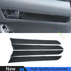 For Audi Q5 2009-2017 Real Carbon Fiber Car Interior Door Panel Cover Trim Strip