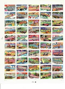 GREETINGS FROM AMERICA 37¢ US Stamps - Picture 1 of 2