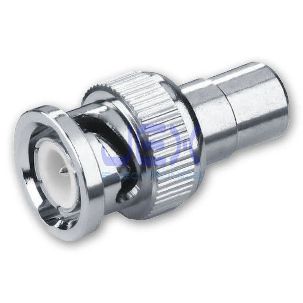 Male Coaxial BNC to Female RCA/Phono Adapter Connector CCTV Camera Converter - Image 1 of 1