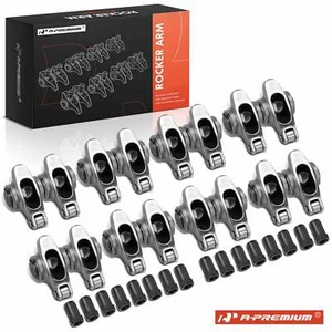 A-Premium 16Pcs 17-4PH Roller Rocker Arms for Chevy SBC 350 1.5 Ratio 7/16 inch - Picture 1 of 11