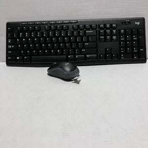 Logi Wireless Keyboard, Mouse & USB Combo K270 Black. New With Dongle Included. - Picture 1 of 8
