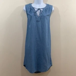 Old Navy Sleeveless Bow Tie V-Neck Dress Sz M - Picture 1 of 7