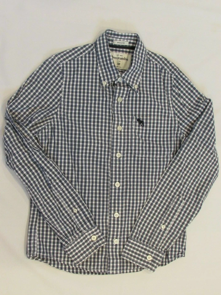 CAMISA DE VESTIR ABERCROMBIE NIÑOS A CUADROS L/S ABOTONADA, TALLA MEDIANA Foto 1 de 1