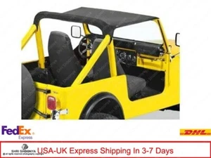 Rampage California Brief Bikini Bamini Soft Top Black for 1976-1983 Jeep CJ5 - Imagen 1 de 2