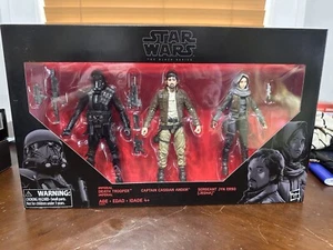 Star Wars Black Series Rogue One 3 Pack - Jyn Erso Cassian Andor Death Trooper - Picture 1 of 11