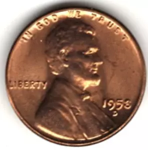 1958 D Lincoln Cent in BRILLANT UNZIRKULIERTEM Zustand ~ STOCKFOTO stk 5 - Bild 1 von 4