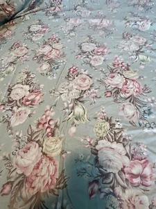 Vintage Ralph Lauren Charlotte Sage Green Full Size Fitted Sheet - Picture 1 of 8