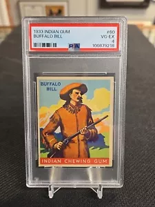 1933 Goudey Indian Chewing Gum #60 Buffalo Bill PSA 4 VG-EX - Picture 1 of 5