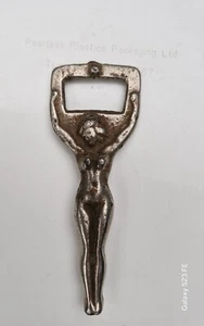 Vintage Metal,Nude Naked Lady Woman Bottle Opener ,Art Deco Style 10cm 4" - Picture 1 of 3