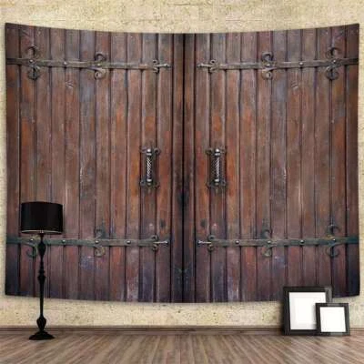 Puertas Medievales Tapiz Extra Grande Colgante de Pared Vintage Divertido Fondo Tela Foto 1 de 4