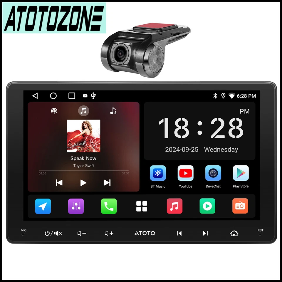 ATOTO A5L 9 Pollici Autoradio 2DIN Wireless Android Auto&Carplay con Telecamera - Immagine 1 di 4