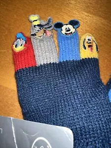 Disney Store Character Children’s Multi Colored Knit Gloves NWT - Picture 1 of 4