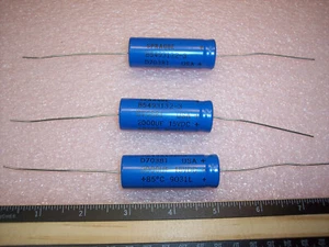 CANTIDAD (3) 2000uf 15V 85' 19x54mm AXIAL ALUMINIO CONDENSADORES ELECTROLÍTICOS SPRAGUE - Imagen 1 de 2