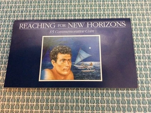 Reaching for New Horizons $5 Commemorative Coin Marshall Islands (low mintage) - Picture 1 of 3