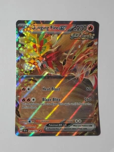 Juego de cartas coleccionables Pokémon Gouging Fire EX 038/162 doble raro holograma - Imagen 1 de 2