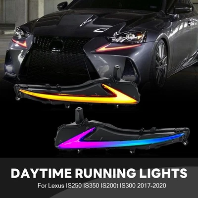 Luces de circulación diurna LED RGB DRL para Lexus IS250 IS350 IS200t IS300 2016 2017 Foto 1 de 4