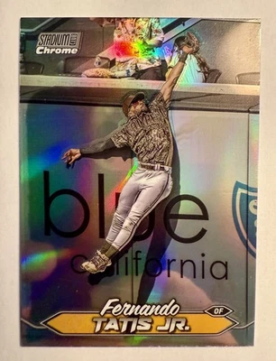 🔥2024 TOPPS STADIUM CLUB CHROME REFRACTOR FERNANDO TATIS 212 SAN DIEGO PADRES🔥 - Image 1 of 2