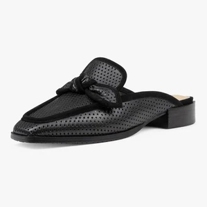 NYDJ Tillie Damen-Loafer flache Pantolette schwarzes Leder Größe 5,5 - Bild 1 von 11