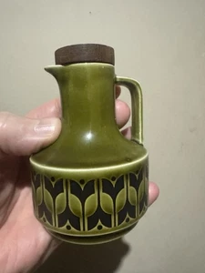 Rare Vintage HORNSEA POTTERY ERBSTÜCK England Essig Krug Flasche Milchkännchen GRÜN - Bild 1 von 8