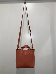 Madewell Bags Womens Transport Coral Zip Double Handle Strap Crossbody G8078 - Picture 1 of 20