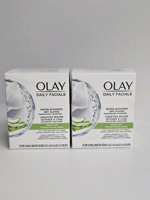 Paños faciales diarios Olay activados por agua sensibles limpios paquete de 33 unidades de 2 Foto 1 de 4