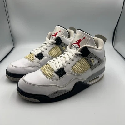 Nike Air Jordan 4 OG Hombre Retro "Blanco Cemento" 2016 Tenis Talla 11 Foto 1 de 4
