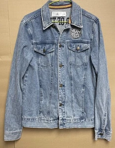 Disney Mickey Mouse Leader Of The Club Denim Jacket Size XS Pit To Pit 18” - Picture 1 of 12