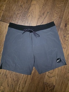 Nike Board Shorts Gray And Black Sz 36  - Picture 1 of 3