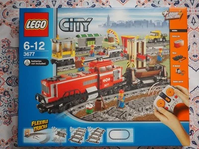 LEGO 3677 City Red Cargo Train 831pcs New Unopened Sealed box Japan Retired Rare - Image 1 of 4