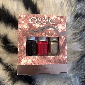 Essie Nail Polish, 8-Free Vegan, 3 Piece Nail Polish Set Wine Red Beige NEW! - Picture 1 of 2
