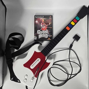 Guitar Hero Red Octane PS2 Rosso e Bianco Gioco SG Controller Cablato 95077.805 - Foto 1 di 6