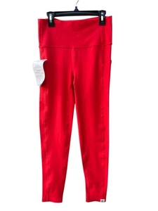 Neu mit Etikett W.O.I korallenrote Damen-Legging mit Seitentaschen Größen Small & XS - Bild 1 von 10