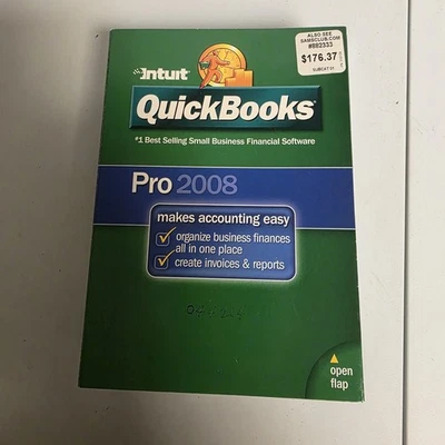 INTUIT QUICKBOOKS PRO 2008 FOR WINDOWS FULL RETAIL US VERSION - Image 1 of 3