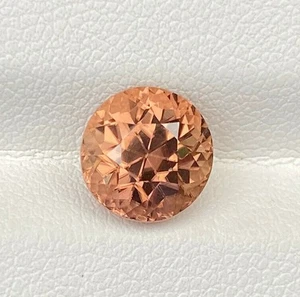 Natural Unheated Untreated Orange Zircon 4.62 Cts Round Cut Loose Gemstone - Picture 1 of 6