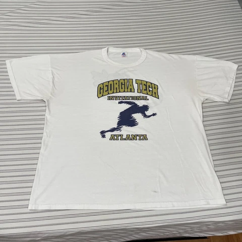 VTG Russell Athletic Georgia Tech Yellow Jackets Invitational Atlanta Shirt XL Cover